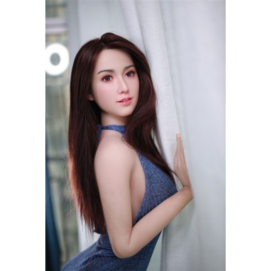 168cm Silicone head with implanted hair-Ling-2